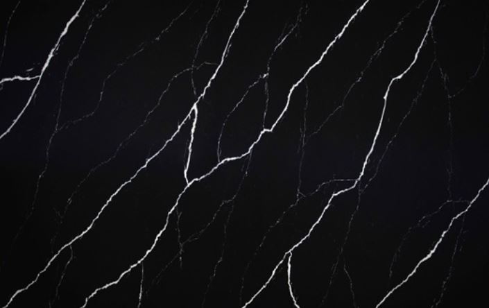 Đá Nhân Tạo Gốc Thạch Anh BQ8740 – Nero Marquina