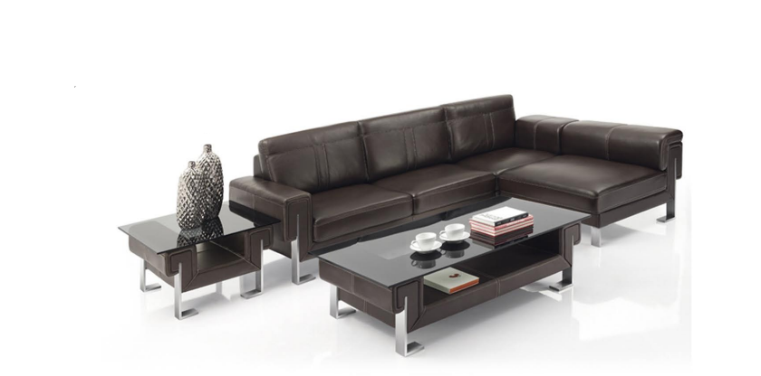 SOFA BỘ DA CHỮ L SANG TRỌNG S-13