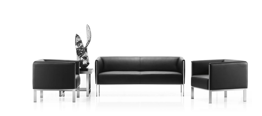 SOFA BỘ BỌC NỈ TỐI GIẢN S-43