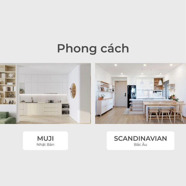 CÁCH PHÂN BIỆT PHONG CÁCH MUJI VÀ SCANDINAVIAN TRONG NỘI THẤT